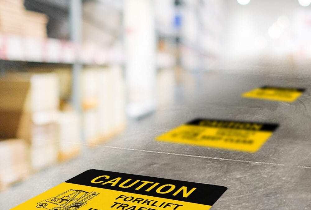 Crafting Safety: Elevating Workplace Security with Custom Adhesive Signage