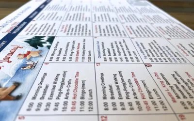 The Art of Crafting an Activity Calendar: Keeping Seniors Engaged, Stimulated, and Smiling