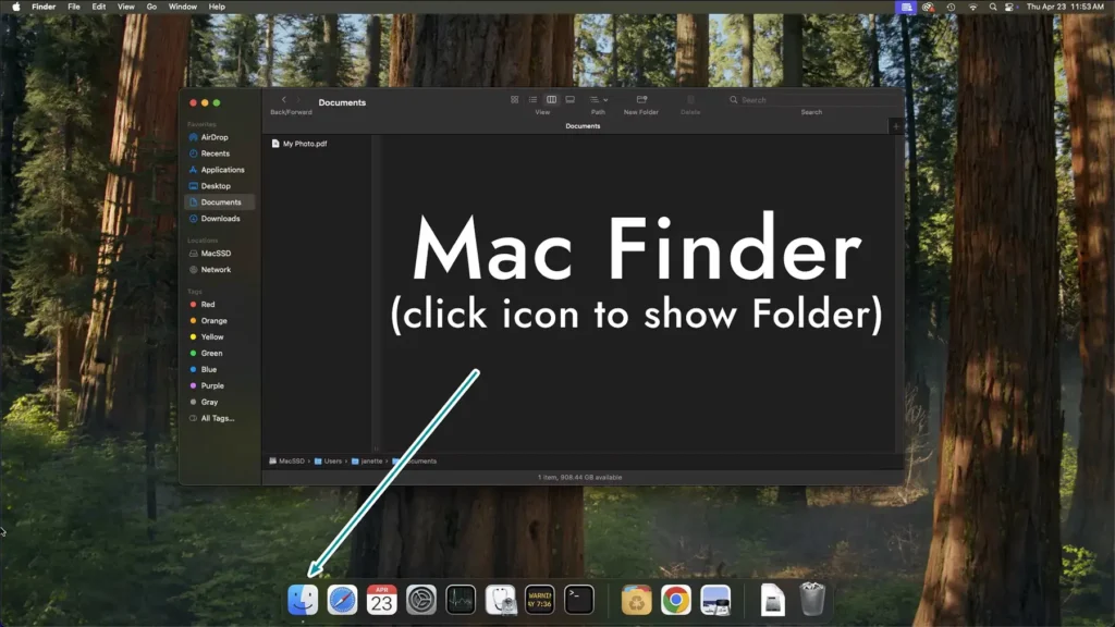 Image of a MacOS desktop