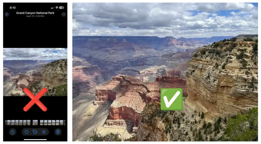 Nonprintable Screenshot vs Printable Photo